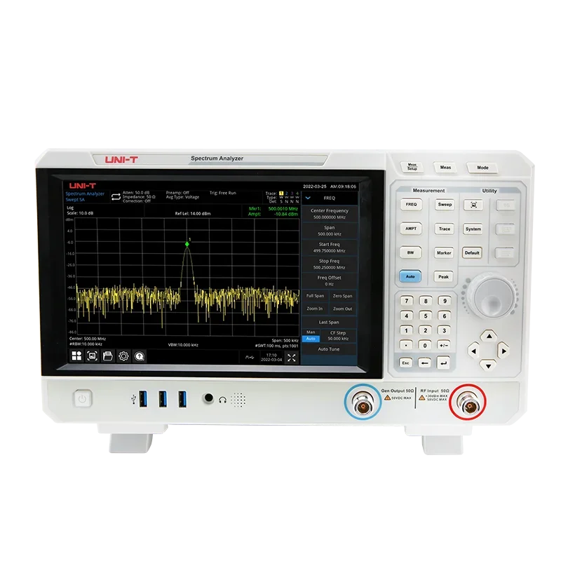 

UNI-T UTS1015B Handheld Spectrum Analyzer 9kHz-1.5GHz Spectrum Analyzer 1Hz-1MHz Resolution