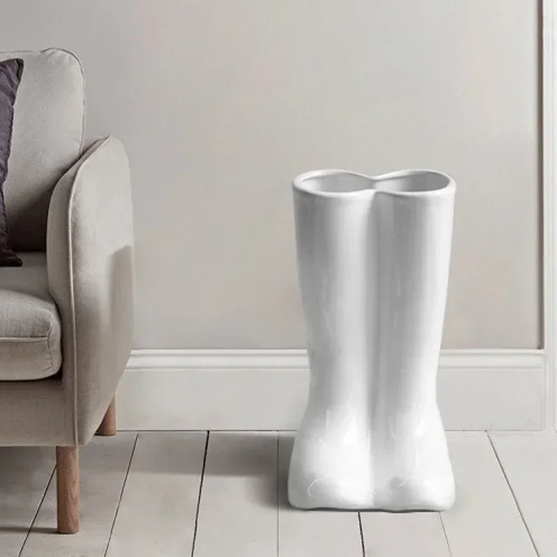Light Luxury Rain Boots Umbrella Stand, Creative Umbrella Bucket, Rain Boots Shape Organizer for Home and Office.