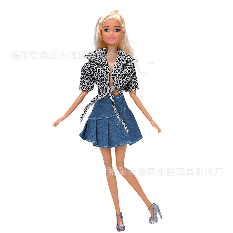 Nueva ropa para muñeca caliente adecuada para muñeca Barbie de 30cm, accesorios para muñeca BJD, juguete para muñeca con bisagra DIY para niña