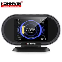 2025 KONNWEI KW206 OBD2 Scanner Car Digital On-Board Computer LCD Display Fuel Consumption Water Temperature Gauge Speedometer 1