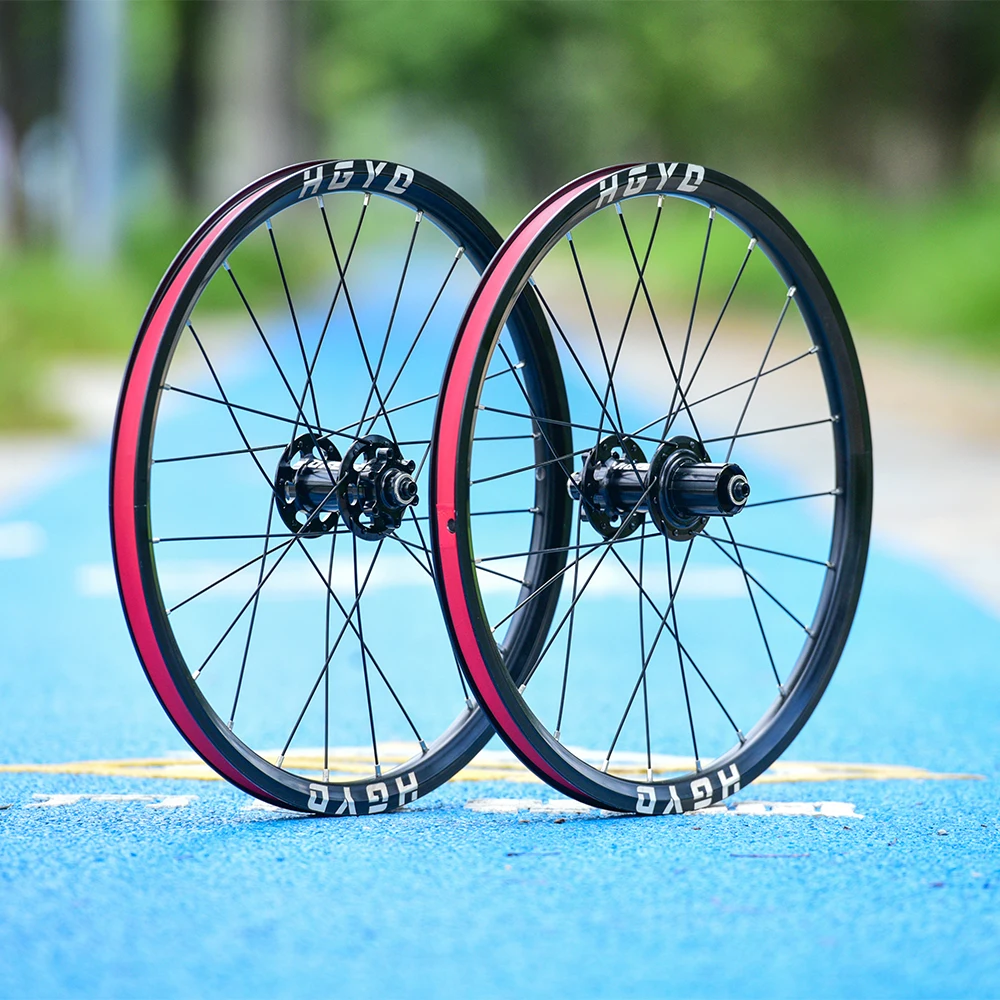 

20 inch bicycle wheel 406 bicycle wheel set disc brake bearing hub for SP8 folding bicycle 6 7 8 9 10 speed 100mm 135mm wheel