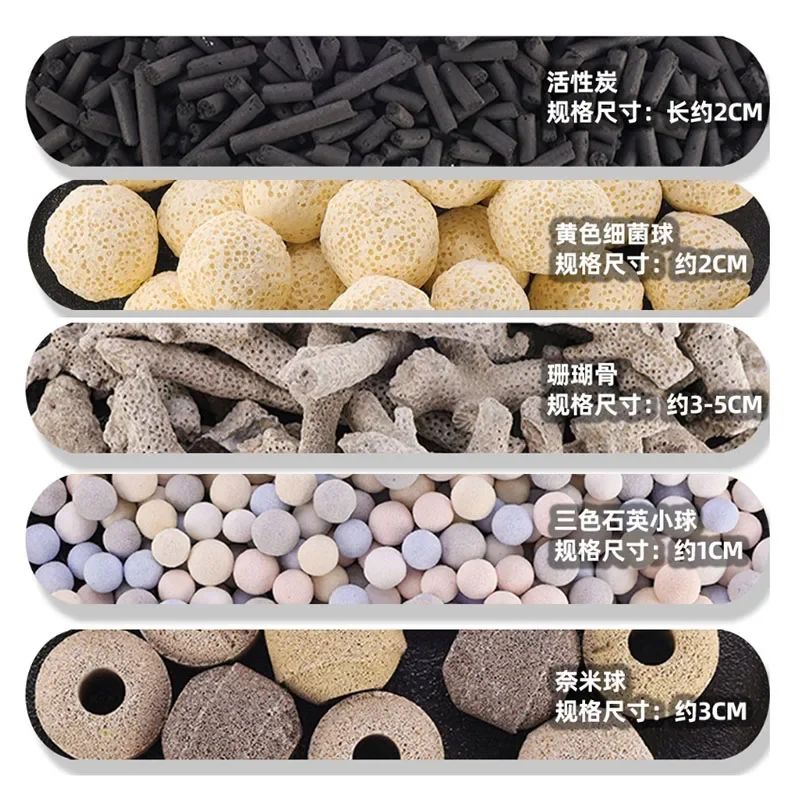 100 g 250 g 500 g 21 Arten Aquarium-Bio-Kugeln Biochemische Kugelfiltermedien für Aquariumfilterzubehör für Aquarien Effektiv – Detail 12