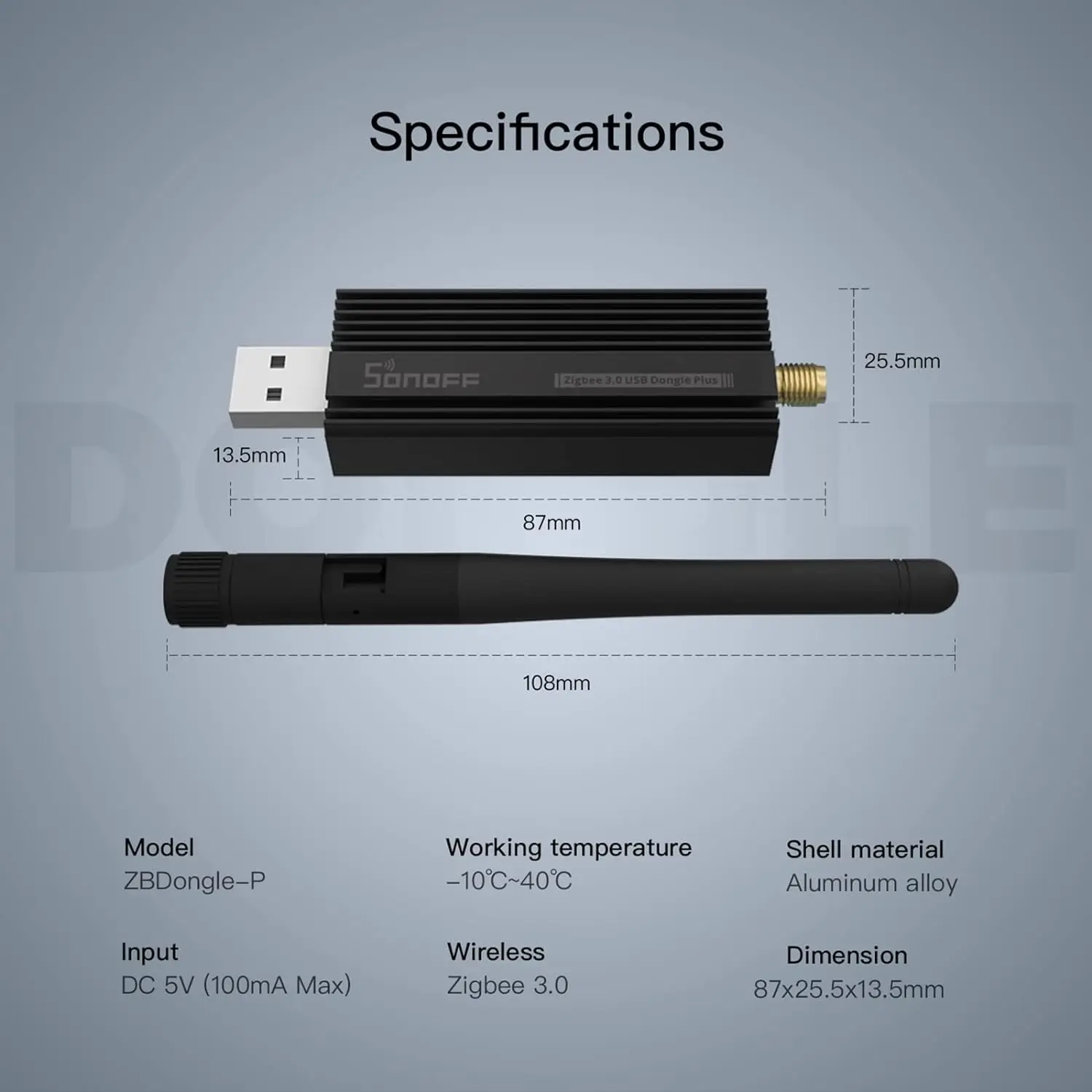 Sonoff Zigbee 3.0 Usb Dongle Plus E Wireless Zigbee Gateway USB Interface Capture EFR32MG21 Alexa Google Home Voice Control