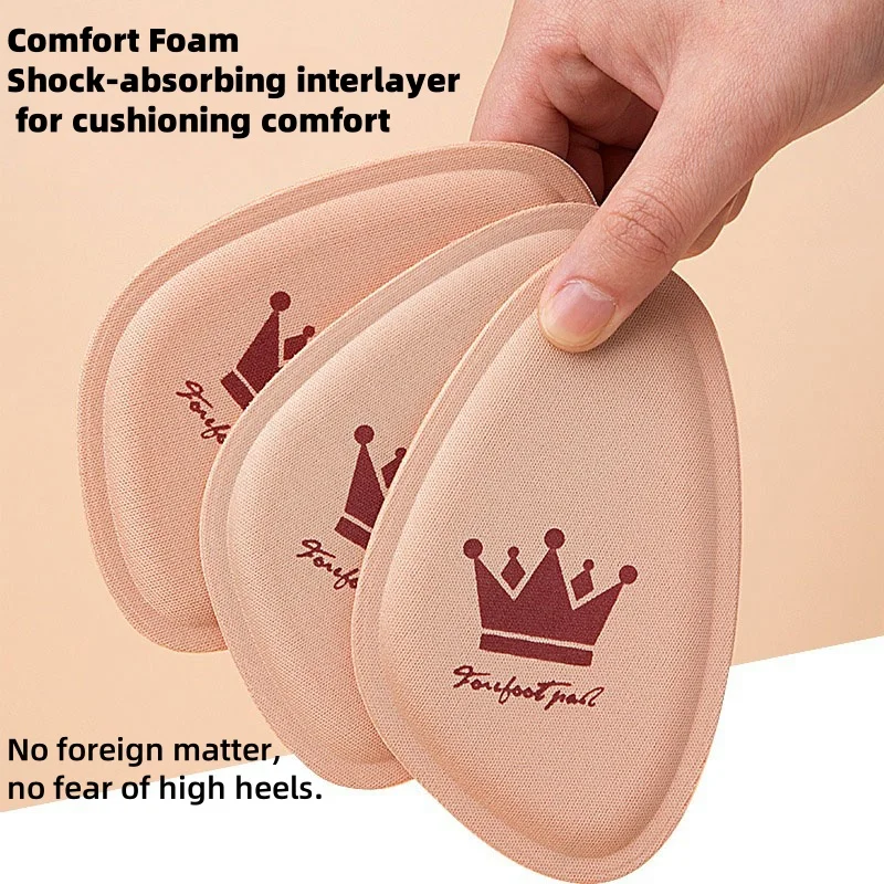 1 pair of Non-slip Crown Forefoot Pads Ladies Foot Care Pads