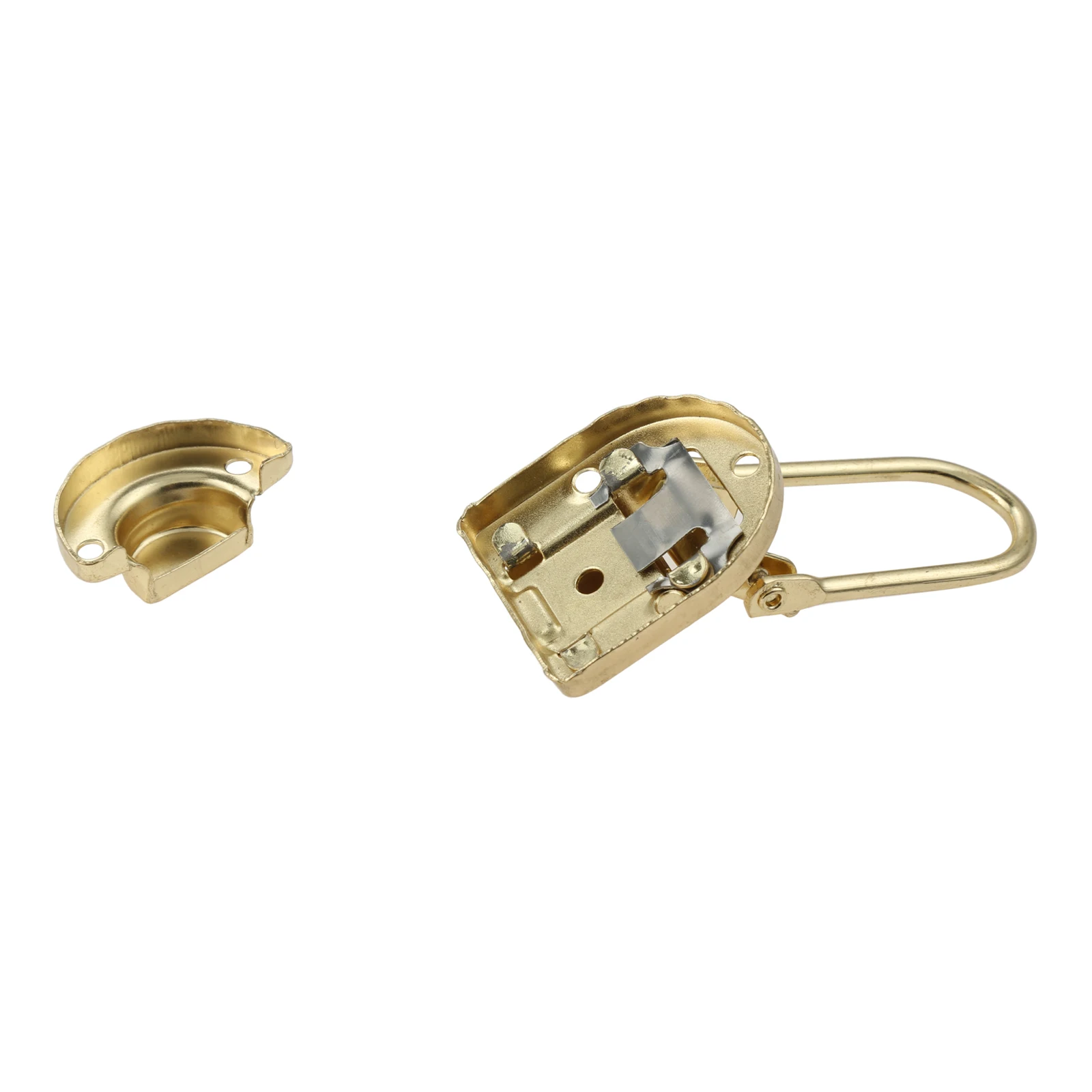 Description Picture 4 of item2 Pcs Gold Metal Lock Hasp Latch Clasp Toggle Buckle Luggage Guitar Flight Case Button Knot Drawbolt Closure Latch For Gift Box