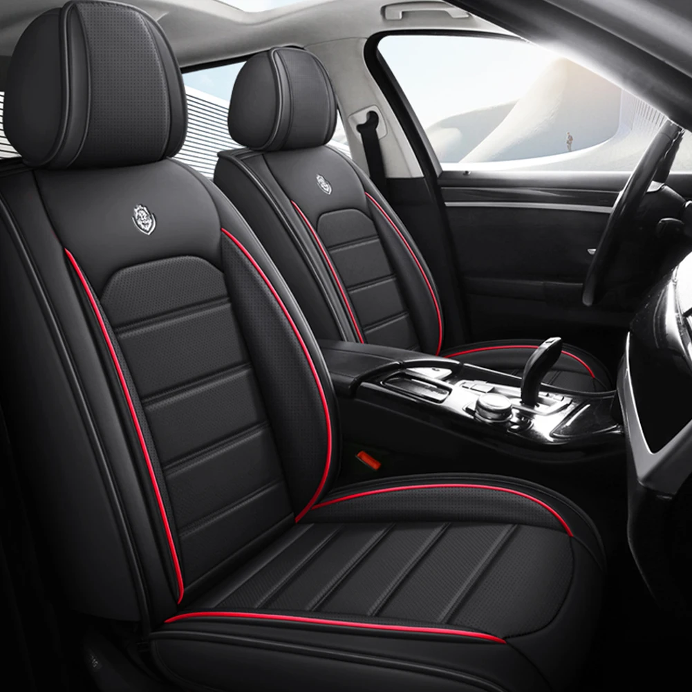 Siedzenia samochodowe pokrowce na siedzenia samochodowe oddychająca skóra PU akcesoria do wnętrz samochodowych poduszka ochronna na fotel