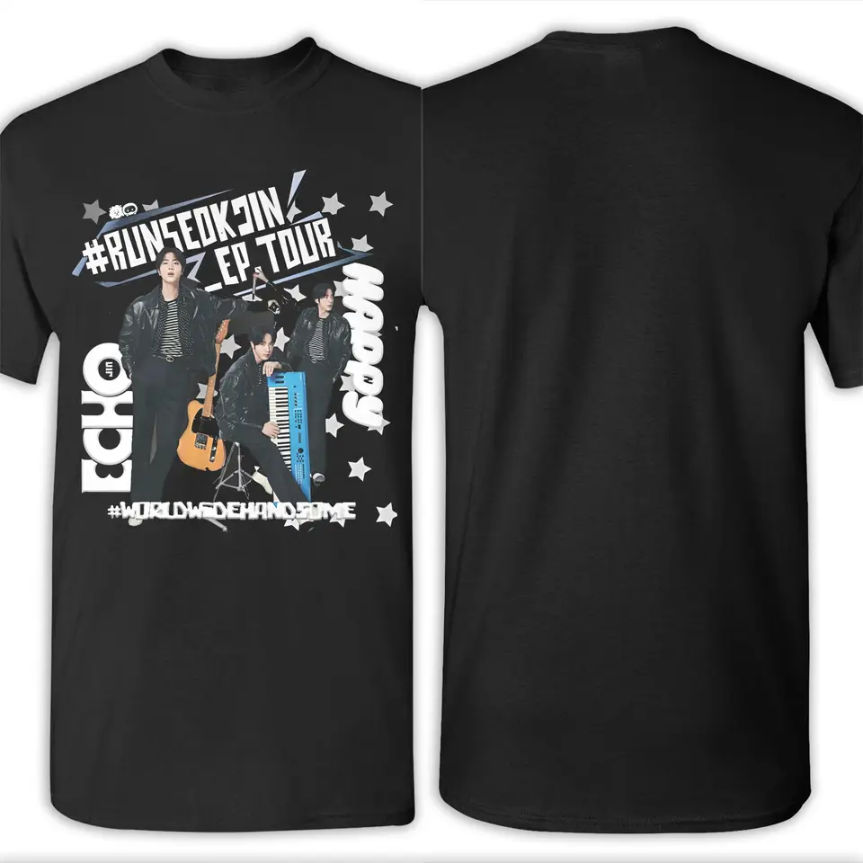 Jin Run seokjin EP Tour 2025 concert kpop Tee Shirt for Men Women