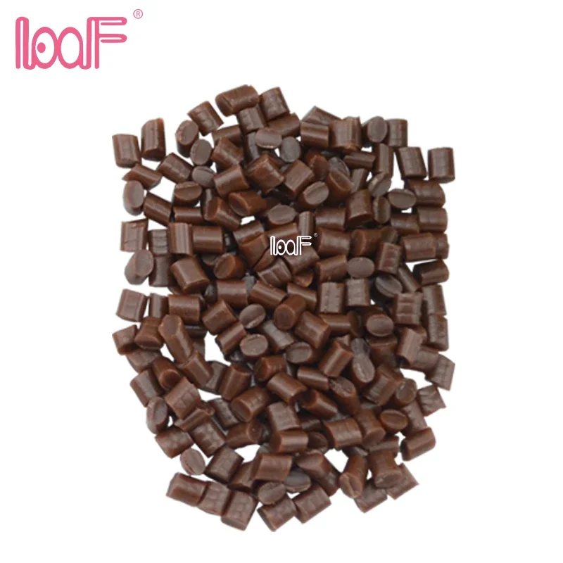 LOOF 100gram keratin glue granule/beads/grain for pre-bonded human hair extension hot glue sticks diy 3 colors available