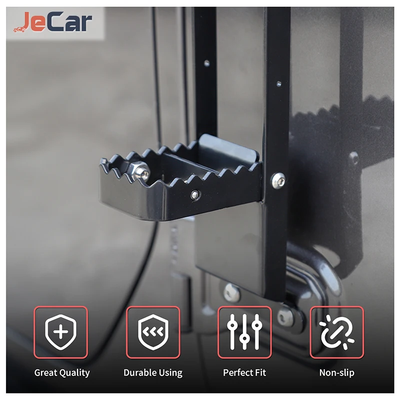 JeCar Car Door Steps Climbing Door Hinge Foot Rest Pedal Peg door hinge repair plate For Jeep Wrangler JK/JL/JT