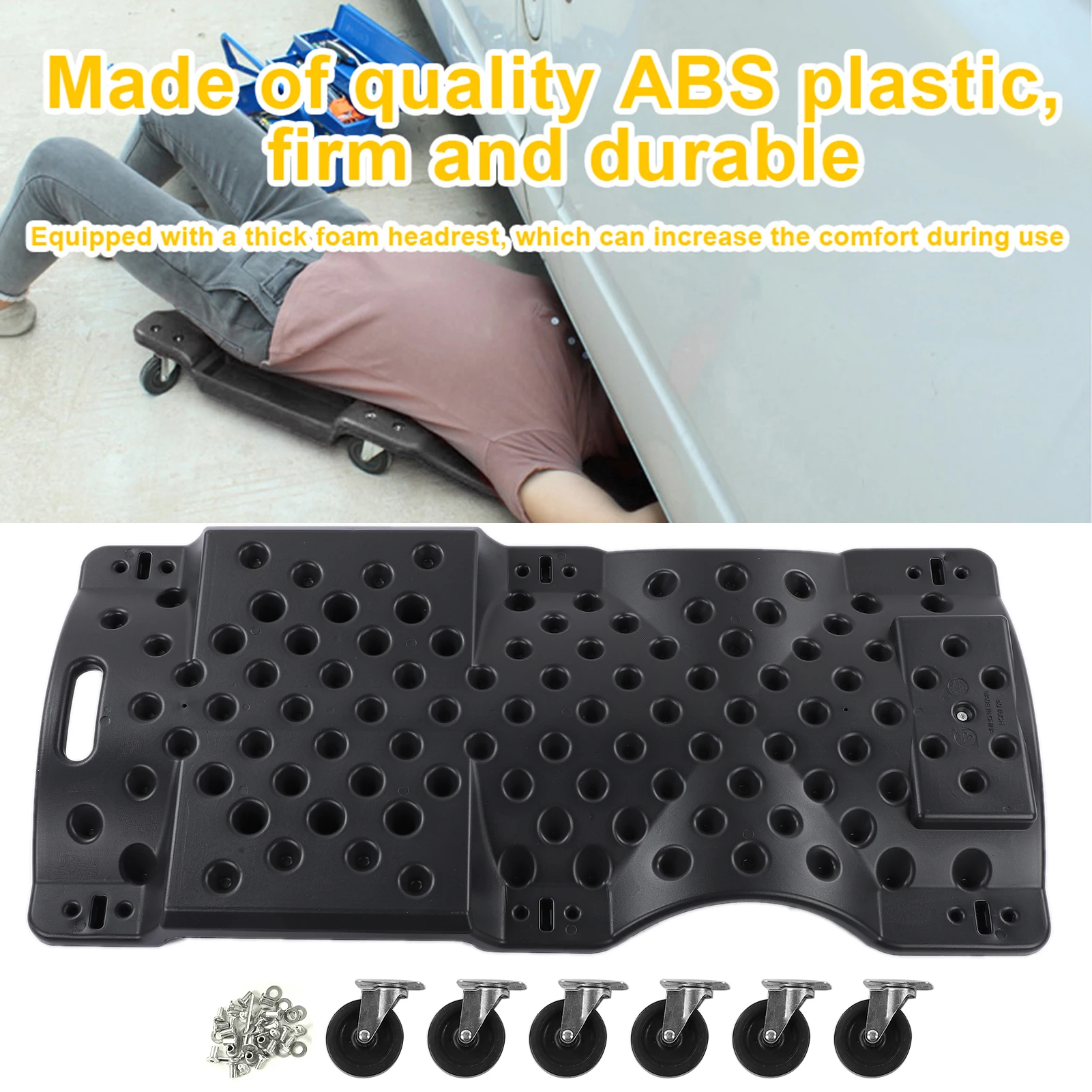 40in Automotive Mechanic Creepers Lying Board Low Car Vehicle Garage Repairing Tool Car Lying Board Mechanic Creepers