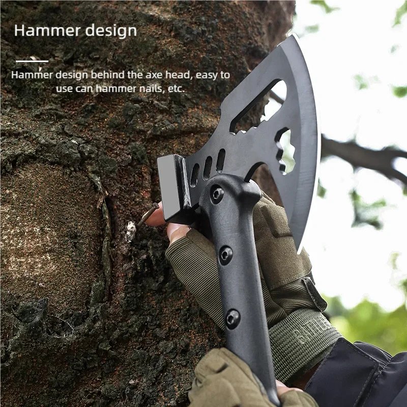 Logging Axe Camp Multi functional Axe High Manganese Steel Engineer Axe Survival Tactics Pioneer Axe 4