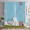 Tulle for Bedroom Bubu and Dudu Blackout Curtains for Living Room Partition Halloween Decoration Home Interior Curtains 2 Pieces 1