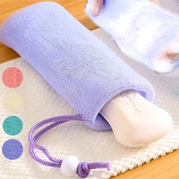 Thickened 6 Layer Foaming Soap Bag Facial Cleanser Mesh Bag Shower Bubble Foam Net Baby Bath Body Washing Cleaning Sponges 1