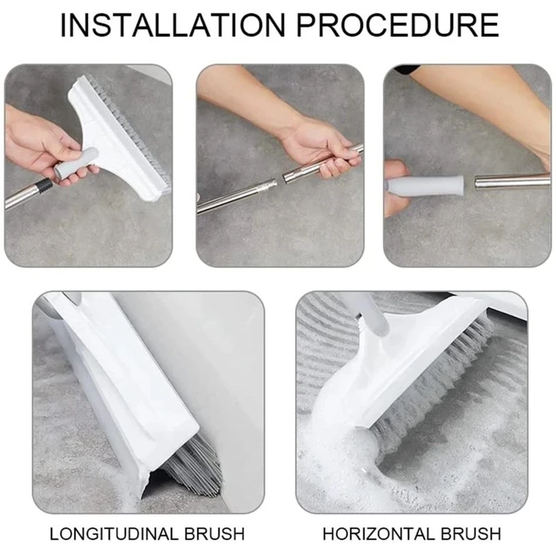 Household Cleaning Brush Floor Scrub Bathroom Cleaning Tools Silicone  Scraper Toilet Brush Rotary Brush for Cleaning Tile Tools - AliExpress
