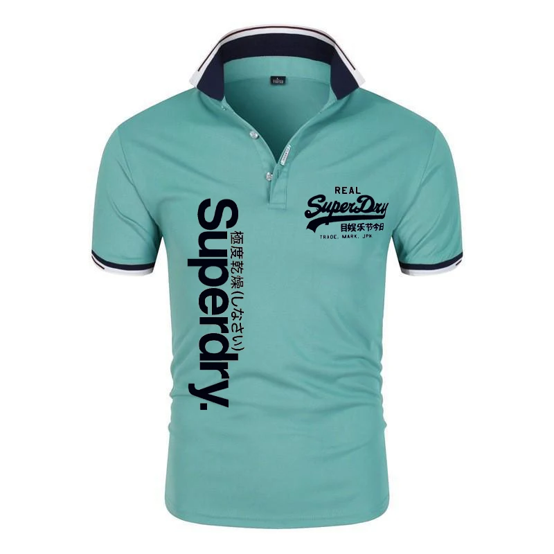 Polo Shirt for Men Summer Lapel Anti-pillin Printing Short Sleeve Casual Business Fashion Slim Fit polo shirt,mens golf shirts