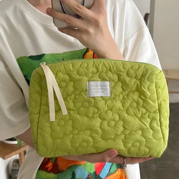 Nuovo modello di fiore Borsa per il trucco da donna Articoli da toeletta Organizzatore cosmetico Borsa con cerniera Borsa da viaggio Borsa per cosmetici Borse per il trucco femminile 1