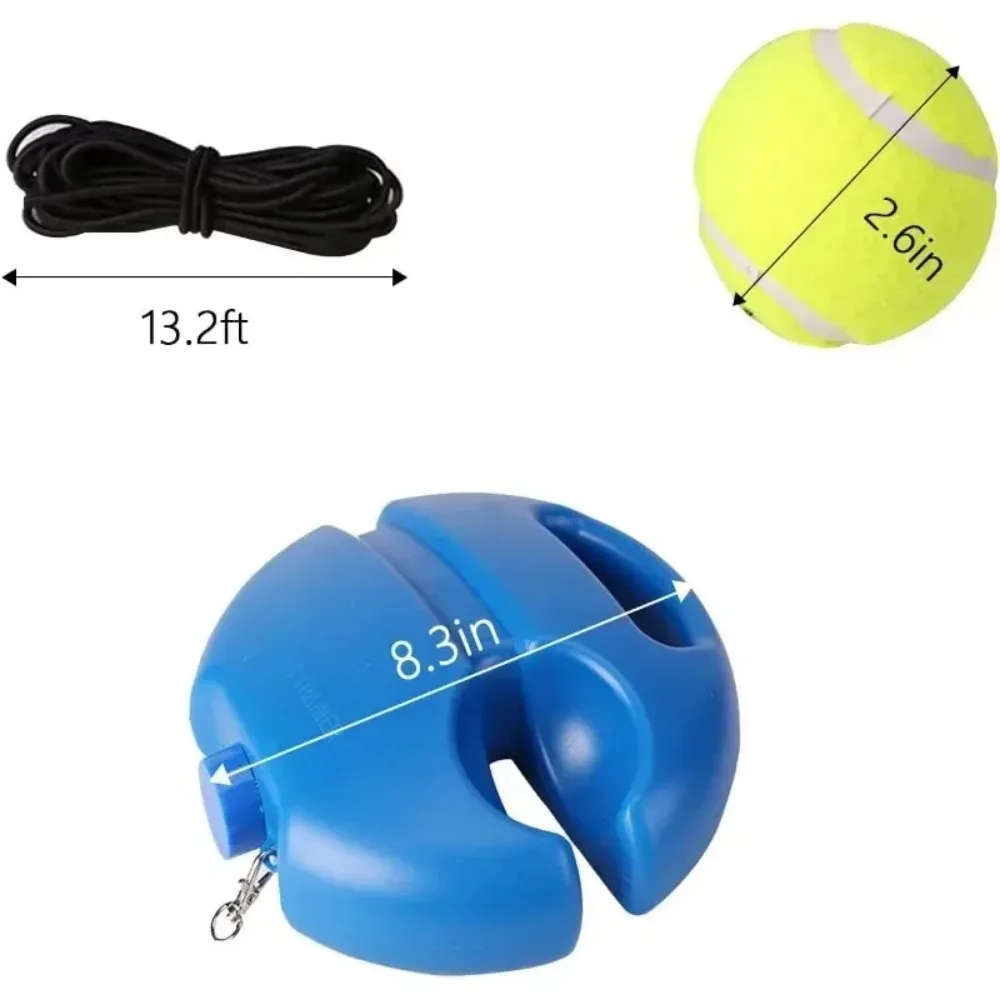 Attrezzatura per Allenamento Tennis con Corda e Base Antiscivolo, Palle da Tennis per Pratica, Trainer per Tennis con Palle di Rimbalzo - immagine 2