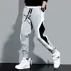 2024 Spring Autumn Men's Sports Pants Male Loose Fitting Leggings Patchwork Running Training Casual Pants Fashion Outfit Trouser 6