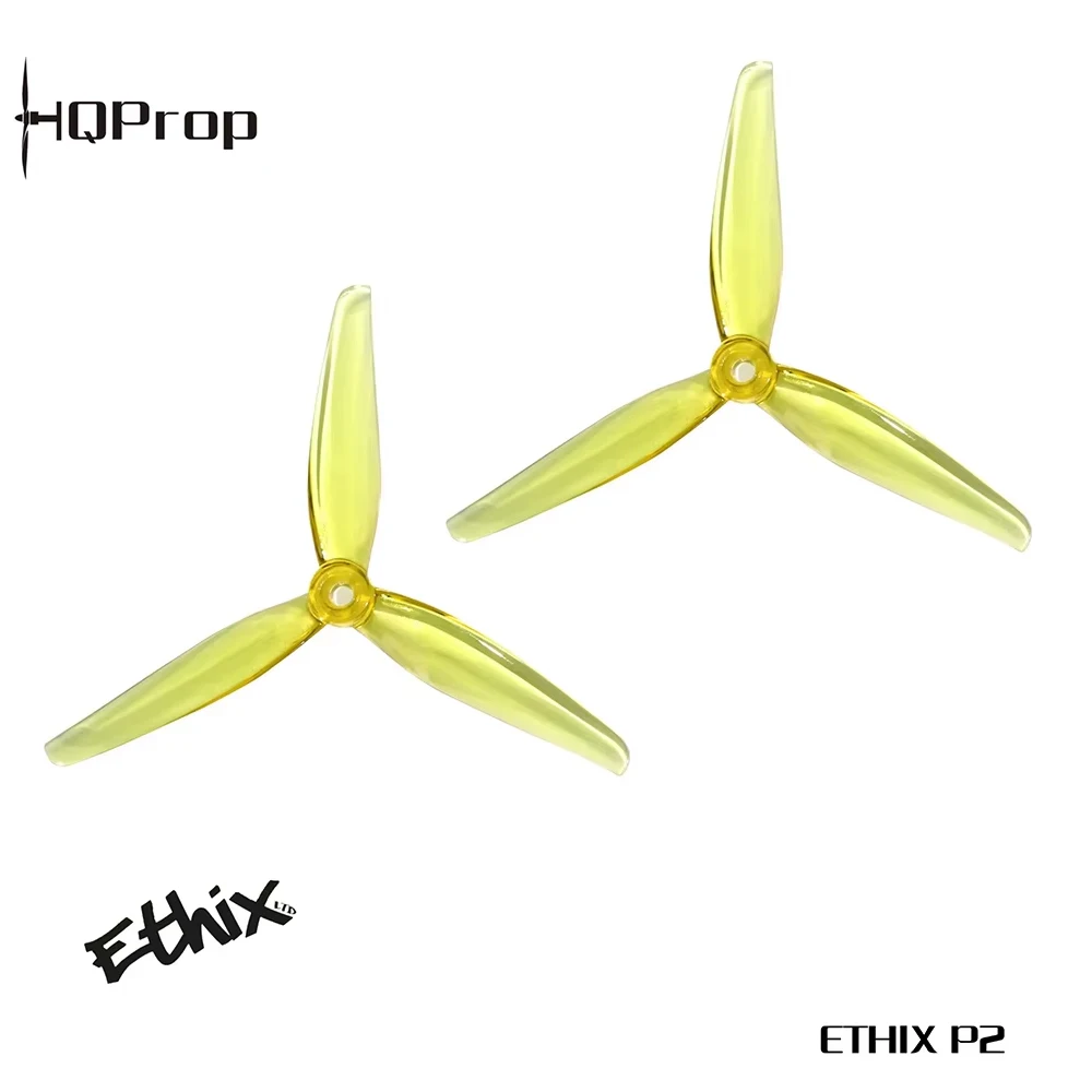 Hélice Ethix P2 5.1x2.9x3 3 pales polycarbonate, gros plan sur le moyeu et les pales