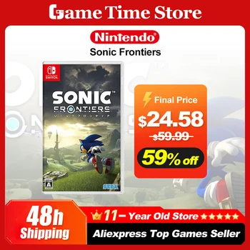 Offerte di giochi Sonic Frontiers Nintendo Switch Scheda di gioco fisica ufficiale al 100% Action Genre per console di gioco Switch OLED Lite