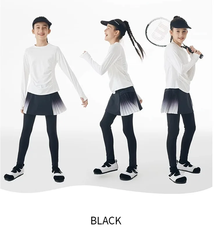 Girls Long Sleeved Shirt Tennis Children Outdoor Sports T-Shirts Lightweight Athletic Quick Dry Running Tee Fitness Yoga Clothes 10 Sf50e96c890444b109e5e7187109238f2t