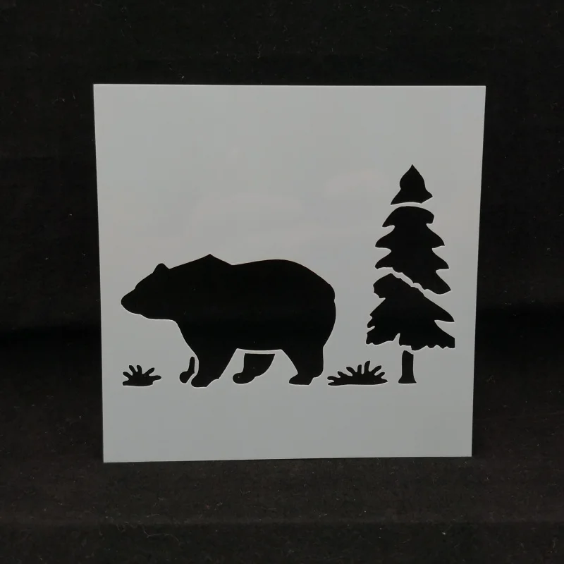 

13 см Медведь DIY слойные трафареты для скрапбукинга/фотоальбома рисования строительные элементы декоративный шаблон