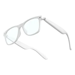 Bluetooth Smart Glasses with AI Voice Navigation and Photochromic Lenses (White Blue Light)