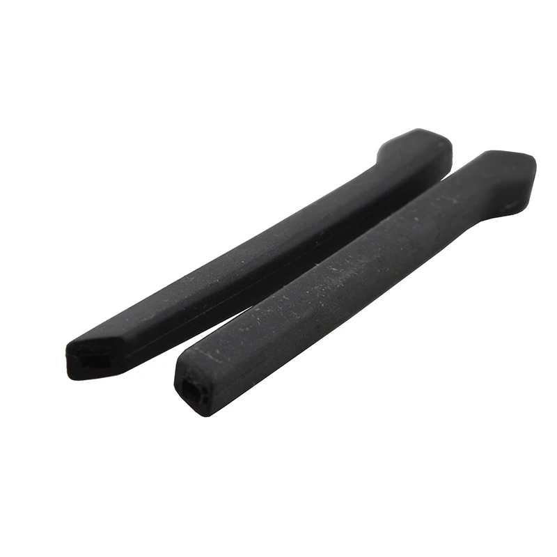 검은색 금속 안경, 안경테 팁, 고무 팁, TP05 , 77.7mm 길이, 10 쌍 (20 개)