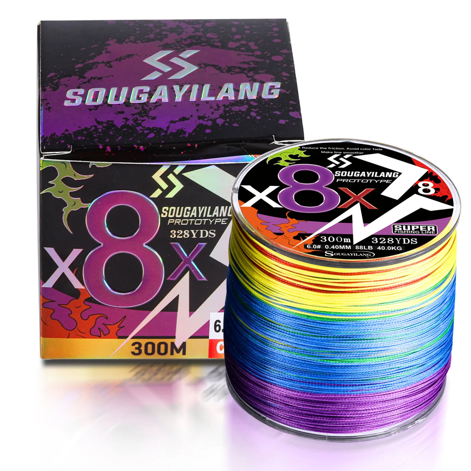 Sougayilang 8 Strands Braided Fishing Line 100m 300m Multifilament Carp  Fishing Multifunction Pe Fishing Line For 22-88lb Pesca - Fishing Lines -  AliExpress