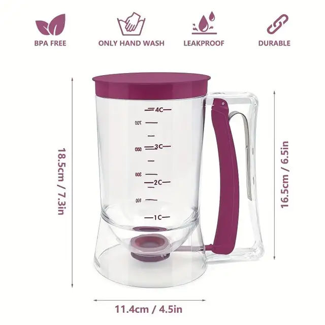 Batter Separator Cupcakes Pancakes Cookie Cake Waffles Batter Dispenser - Image 2