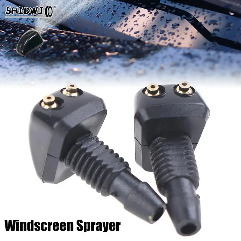 2Pcs/Set Car Universal Front Windshield Washer Wiper Nozzle Sprayer