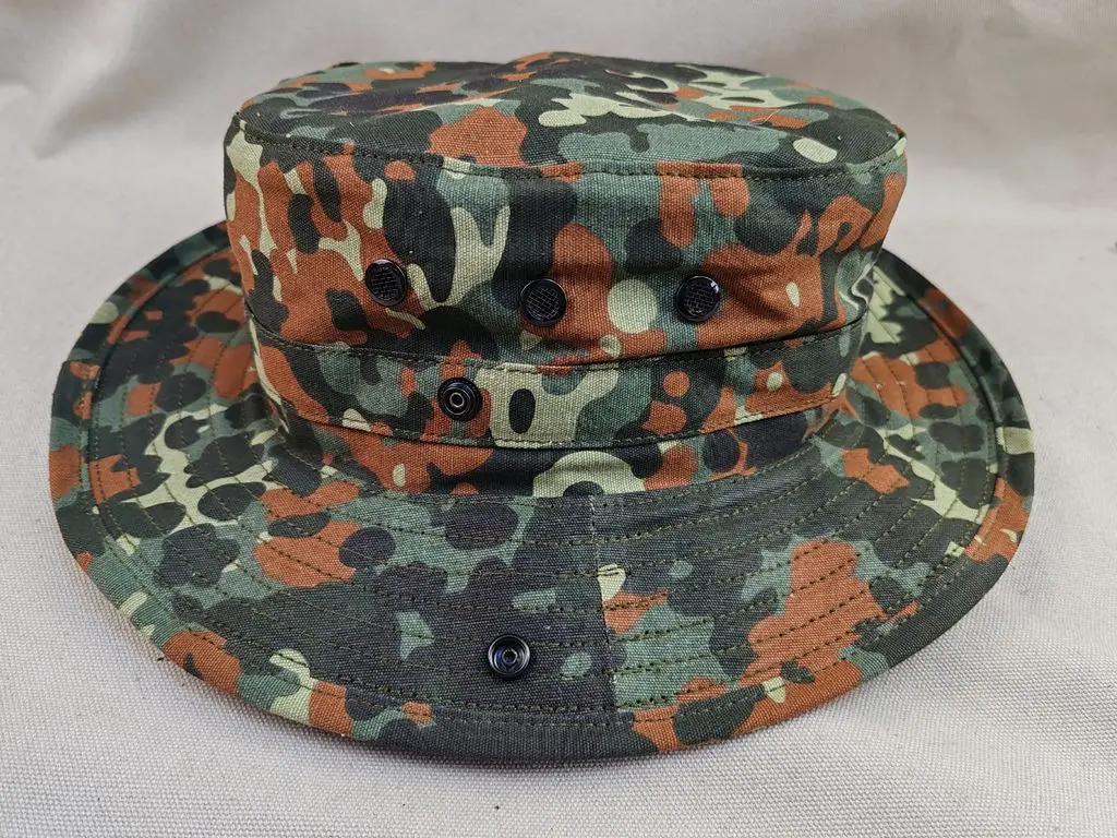 Tactical German Army Flecktarn Camo Boonie Cap Military Hat