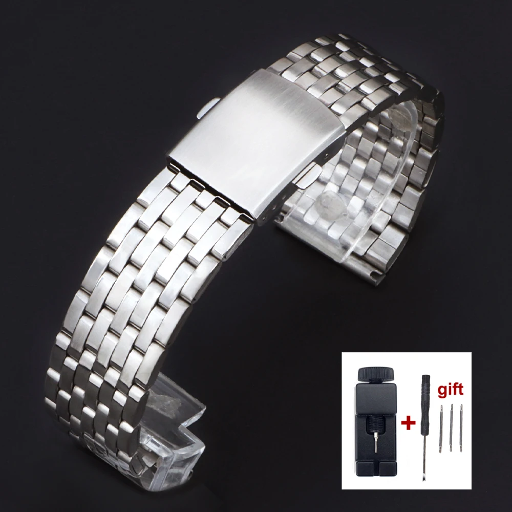 Premium Steel Watch Band - Elegant Metal Bracelet