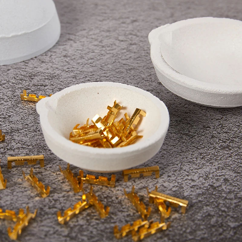 

1pc High Temperature Quartz Silica Melting Crucible Dish Bowl Pot Casting Gold Silver Metal Jewelry Casting Container 4size