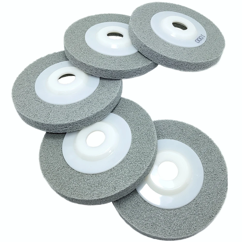 High-Performance 4-Inch Nylon Fiber Polishing Wheel - Abrasive Sanding Disc for Smooth Finishes