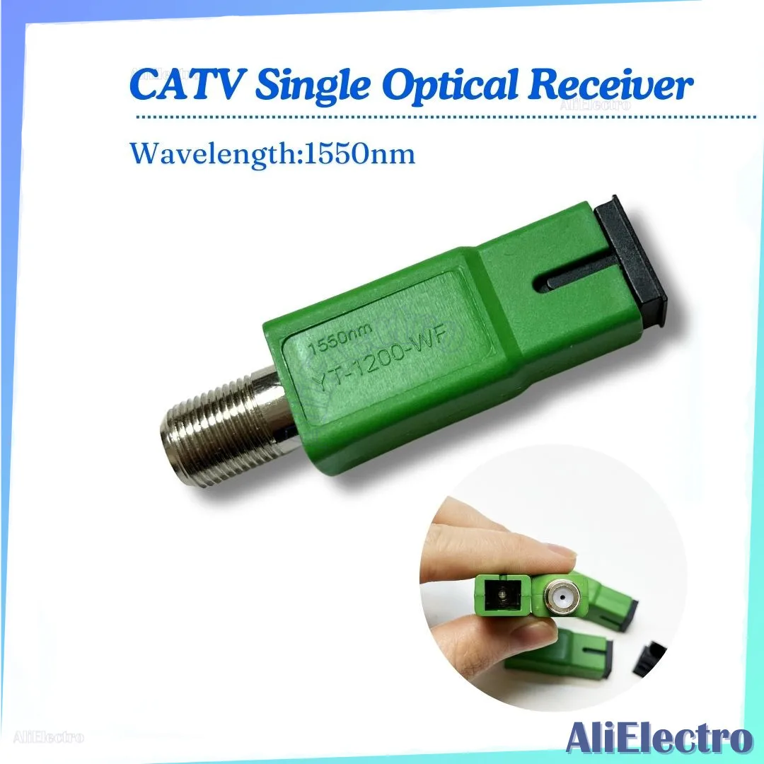 10pcs Fibre Optic to RF 1550nm Passive Optical Receiver Communication Network Optical Receiver Cable TV Transmission