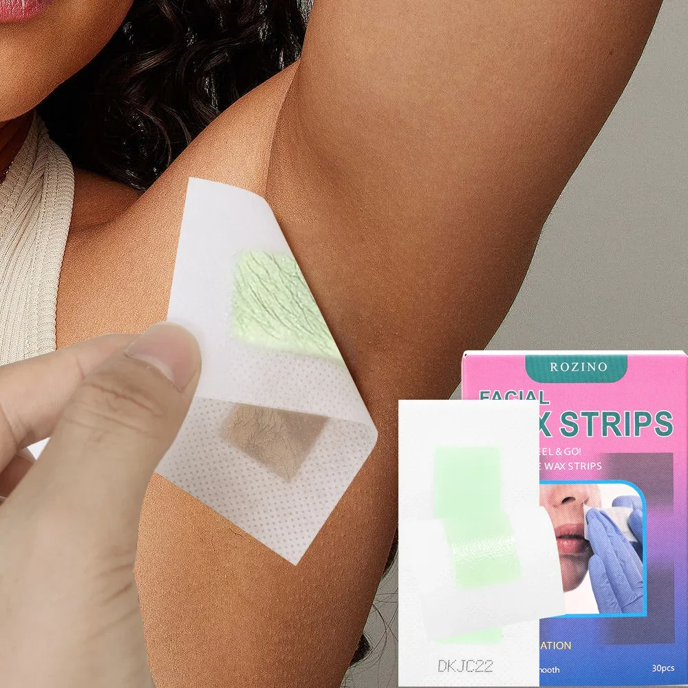 30PC Hair Removal Wax Strips Painless Fast Hairs Removal Bikini Legs Arm Hair Removal Patch Unisex Facial Body Women Beauty Tool 2