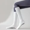 Yoga Socks Cotton Dot Silicone Terry Non-slip Women Pilates Grip Knee-high Slouch Socks 4