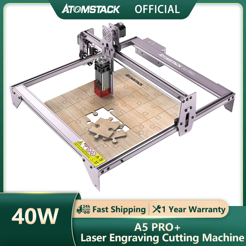 ATOMSTACK A5 Pro 40W Laser Engraver Cutter Komprimiert Spot Metall ...