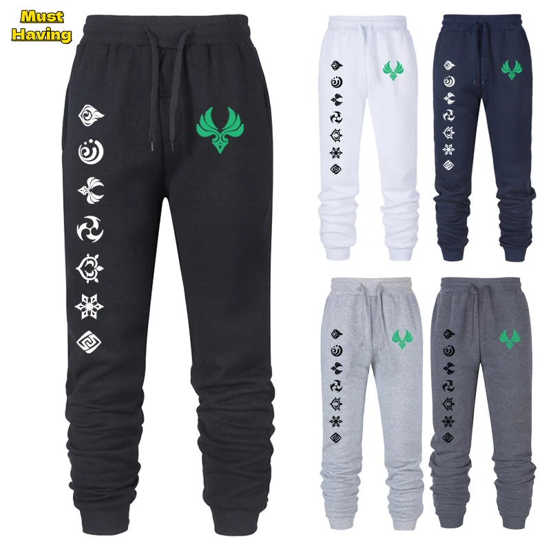 Game Genshin Impact Print Sportswear Running Sport Jogging Pants Casual Streetwear Sweatpants Jogger For Men Women Unisex
