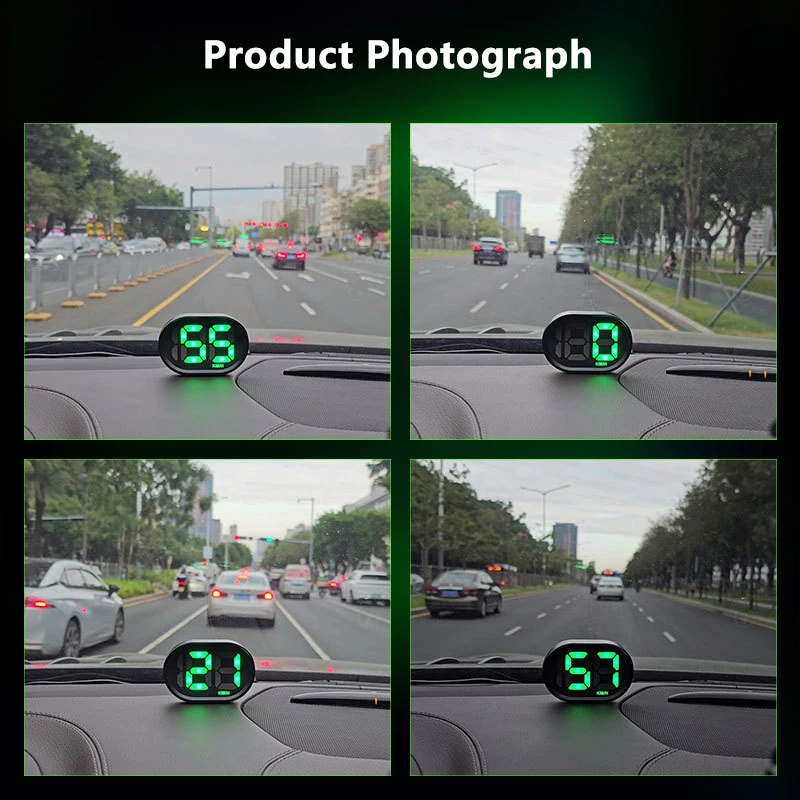 Car Digital Speed HUD GPS Automatic Speedometer Head Up Display Lug To Play Auto Speed Gauges For Truck Vehicles KM/H MPH
