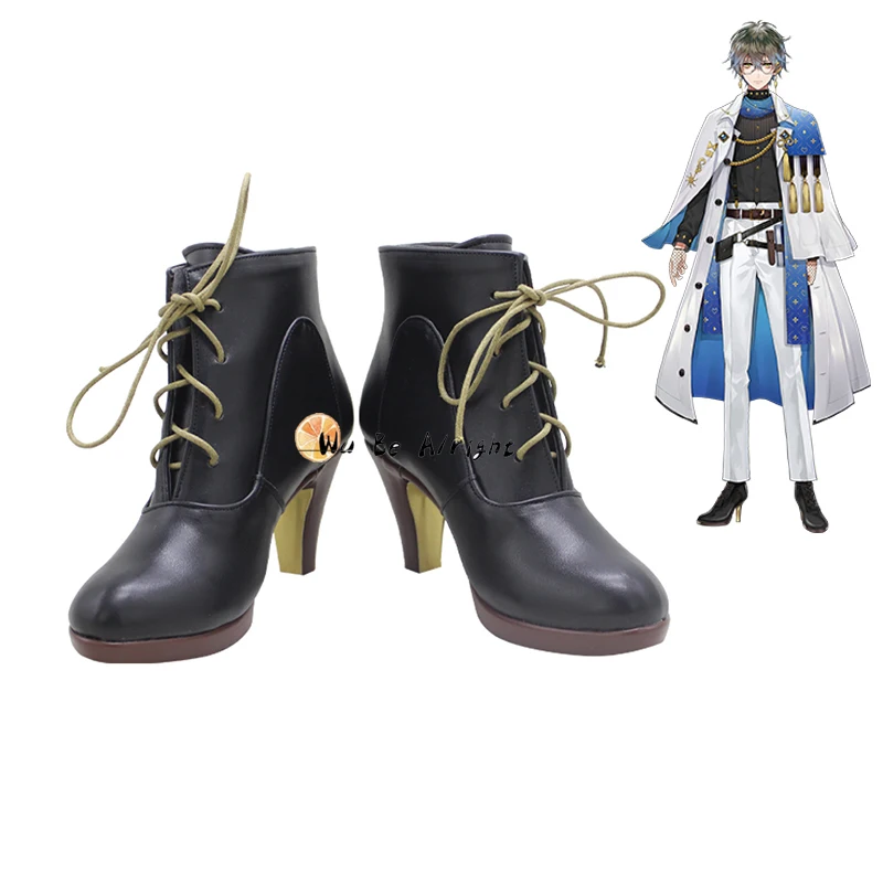 

Anime Hololive VTuber Luxiem Ike Eveland Cosplay Shoes Boots Halloween Carnival Fancy Party Shoes Cosplay Props Custom Made