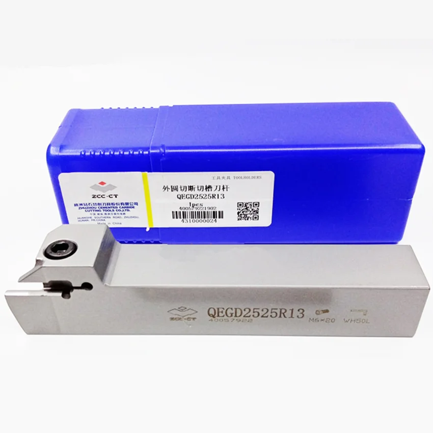 Qegd2525R13/Qegd2525L13/Qegd2525R22/Qegd2525L22 Zcc.Ct Cutting Grooving Tools External Turning Tool For 4.00Mm Inserts 1Pcs/Box