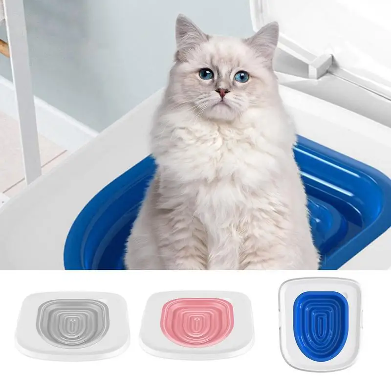 

Best Plastic Cat Toilet Training Kit Reusable Puppy Cat Litter Mat Cat Toilet Trainer Toilet Pets Cleaning Cats Training Product