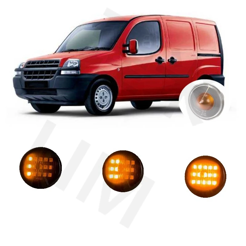 

Для Fiat Doblo грузовой 223 2001 2002 2003 2004 2005 2006 2007 2008 2009, динамический фонарь, боковой маркер, сигнал поворота, лампа