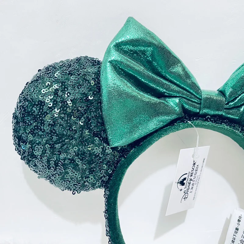 Disney Dark Green Sequins Ear Headband For Adults Headband  display picture 3