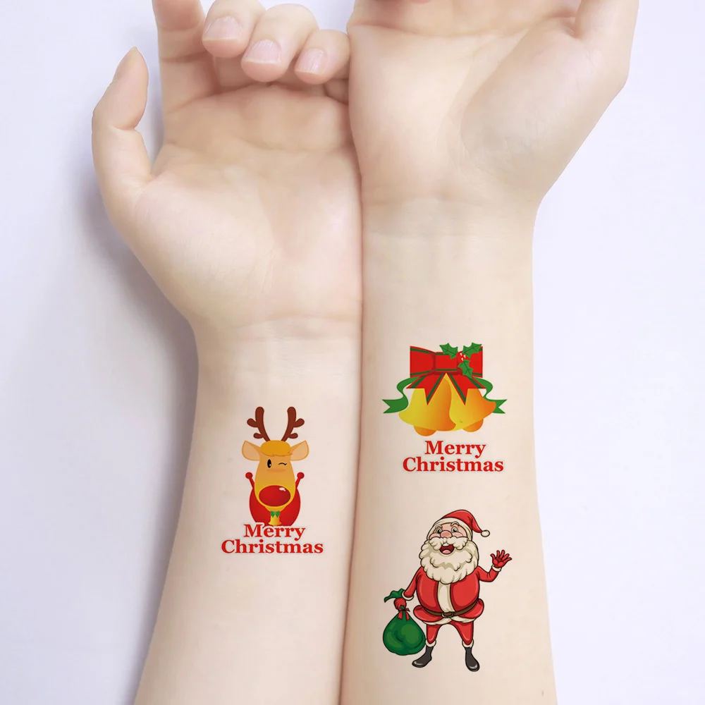 Merry Christmas 362 (Pack of 5 or 25) - Temporary Tattoo Store