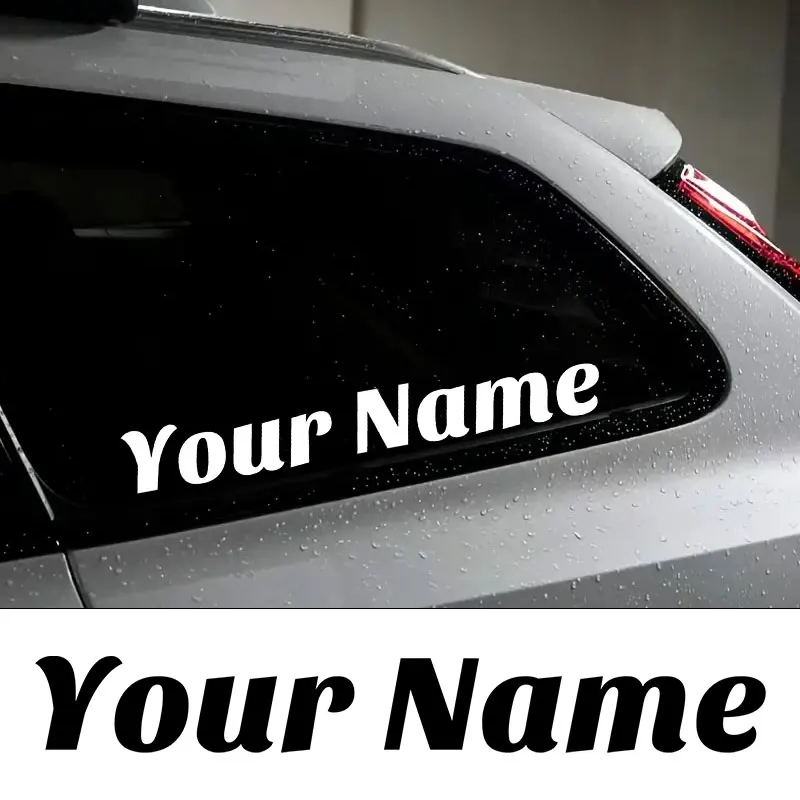 1PC Custom Only Text Car Stickers Auto Side Window Body Bumper Self-Adhesive Waterproof Personalized Vinyl Decals