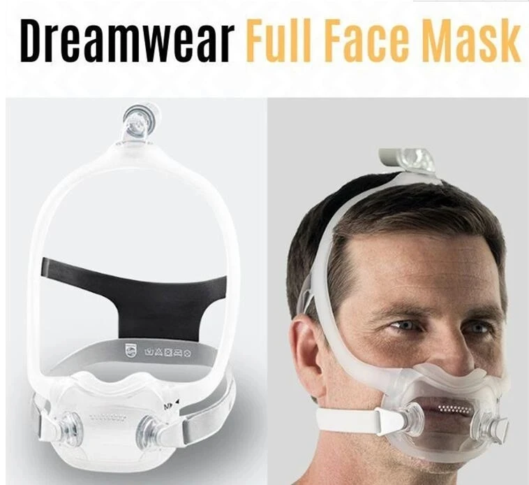 

Dreamwear Full Face Mask Auto CPAP Nasal Mask Silicone Respirator Sleep Apnea Anti Snoring