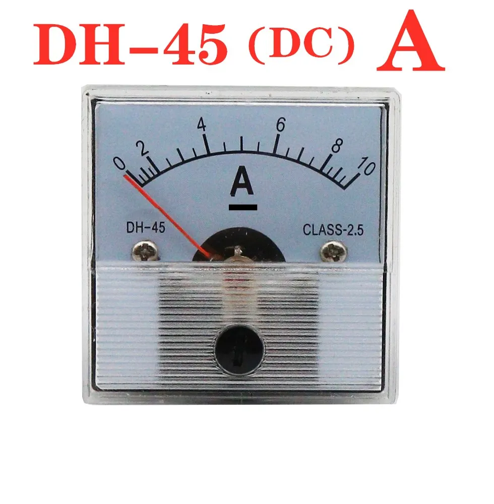 

DH-45 ammeter DC square pointer meter 1A2A3A5A10A20A30A50A75A100A200A